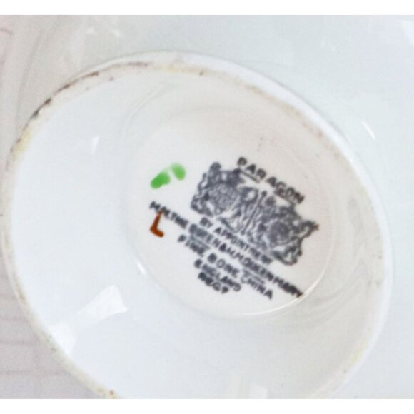 Paragon Bone China Tea Cup & Saucer Set With Floral Black Interior & Gold Trim - Picture 5 of 5